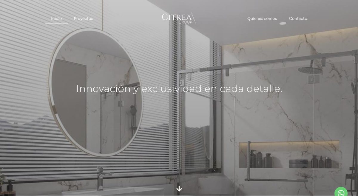 Sitio web de Citrea Group diseñado por Masstudio