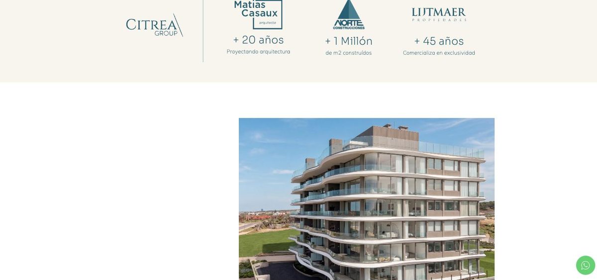 Sitio web de Océano Manantiales diseñado por Masstudio